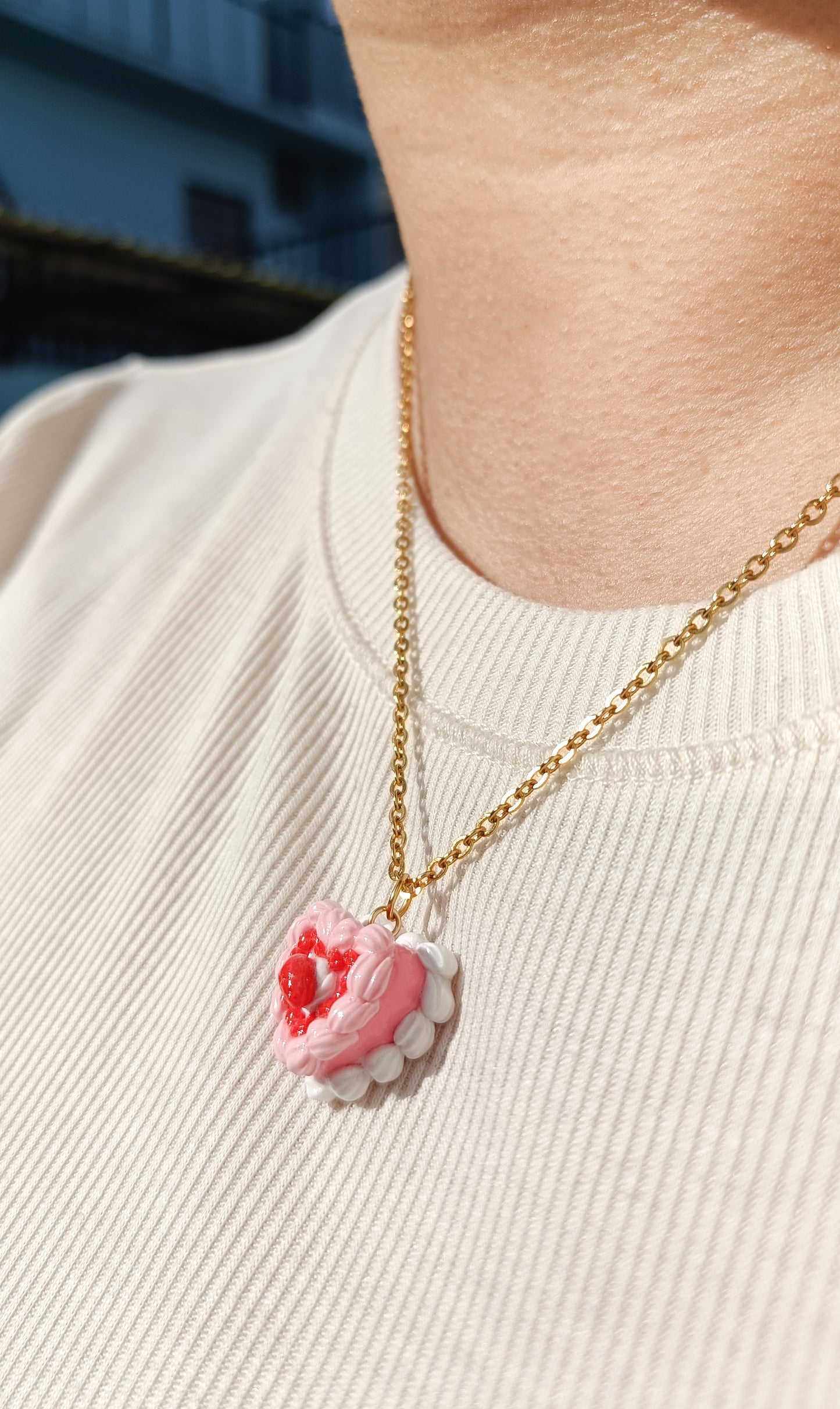 Collar Strawberry love mini