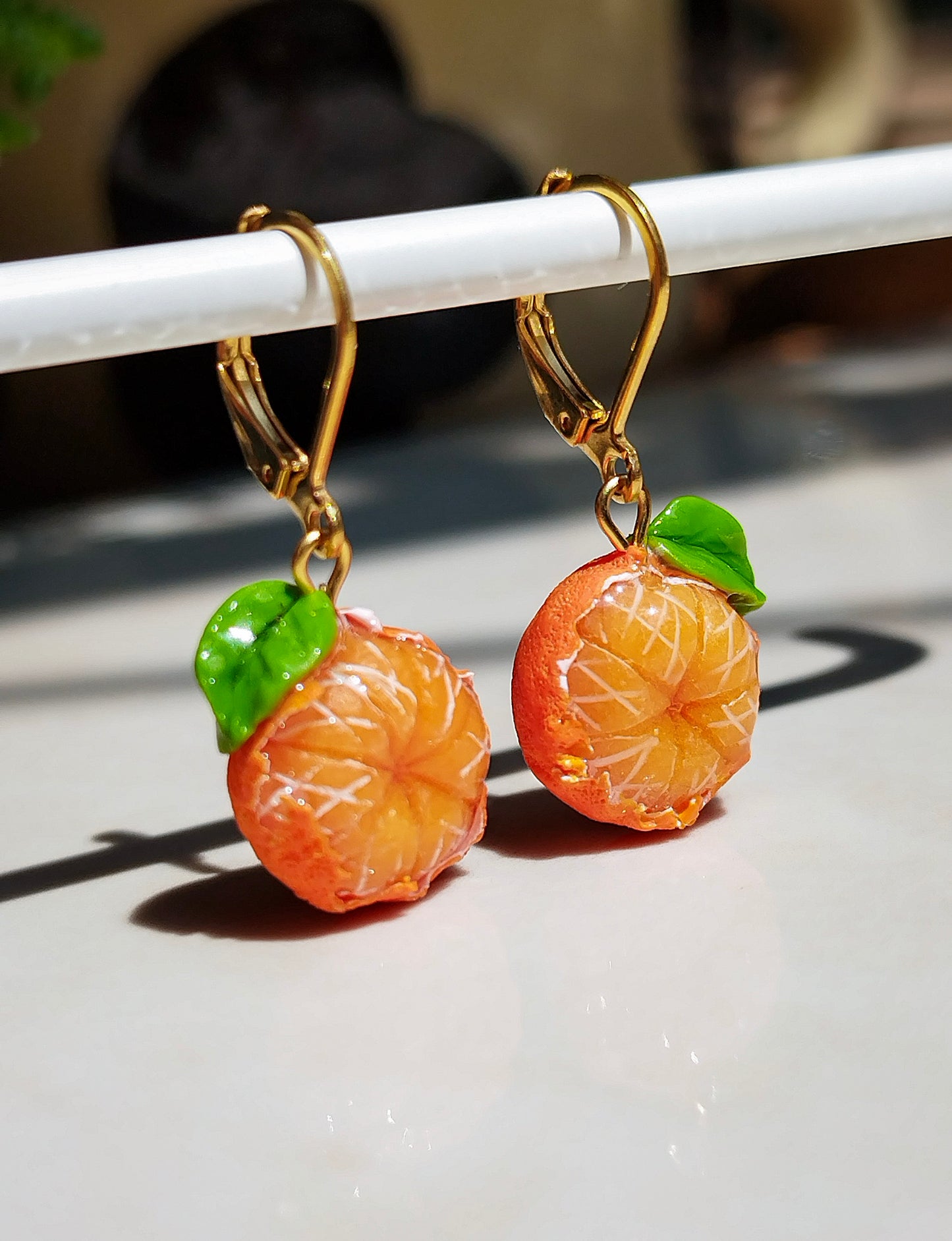 Aretes de mandarina