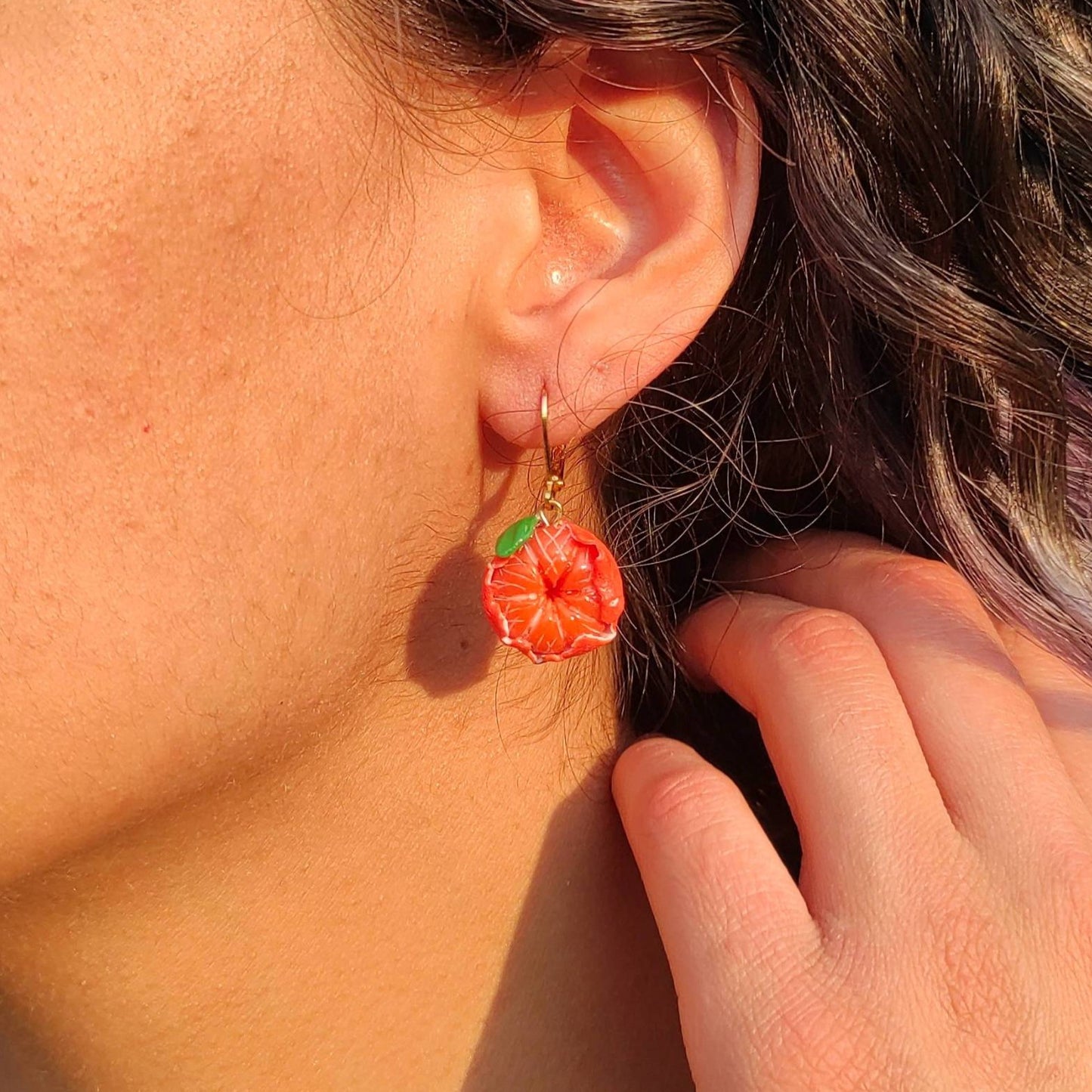 Aretes de mandarina